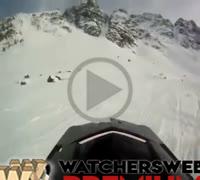 Crazy Snow Mobile Wipeout