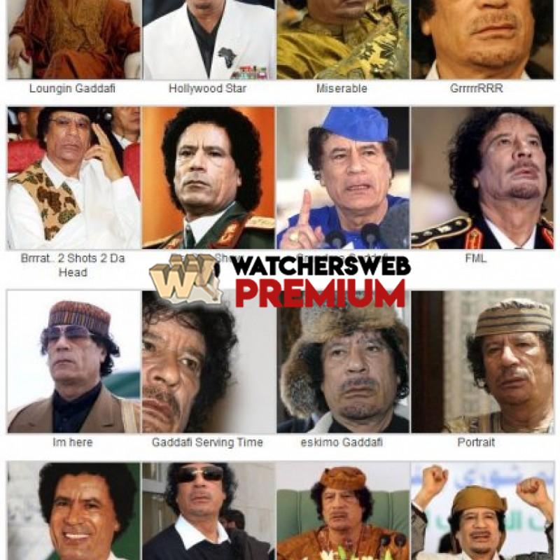 Many Faces Of Gaddafi - p - Jermaine